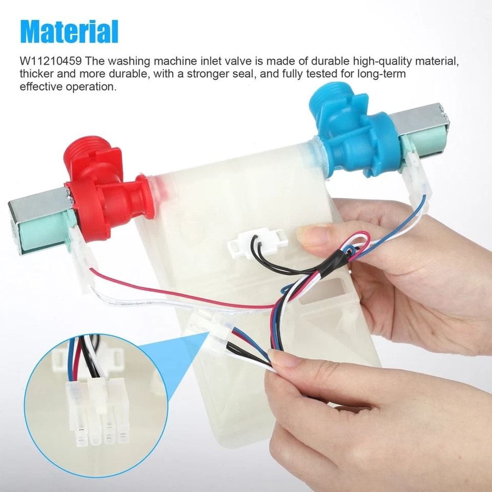 Washing Machine Water Inlet Valve Compatible With Maytag Whirlpool Kenmore More 3