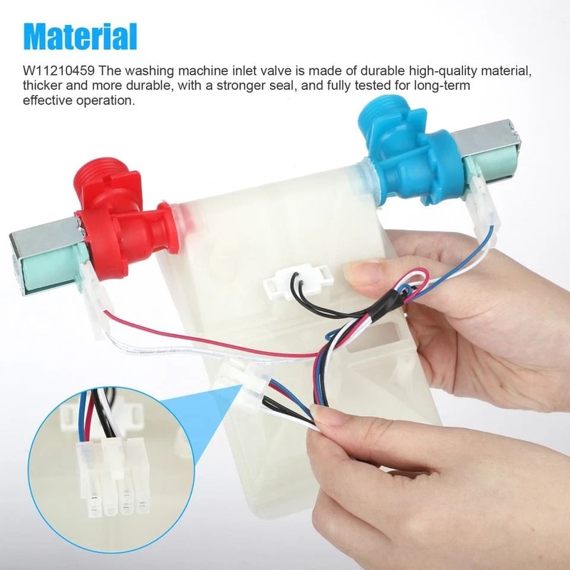 Washing Machine Water Inlet Valve Compatible With Maytag Whirlpool Kenmore More 3
