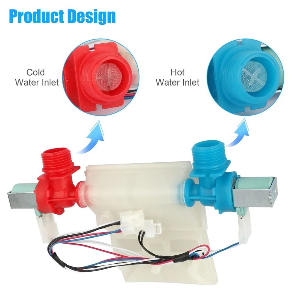 Washing Machine Water Inlet Valve Compatible With Maytag Whirlpool Kenmore More 5