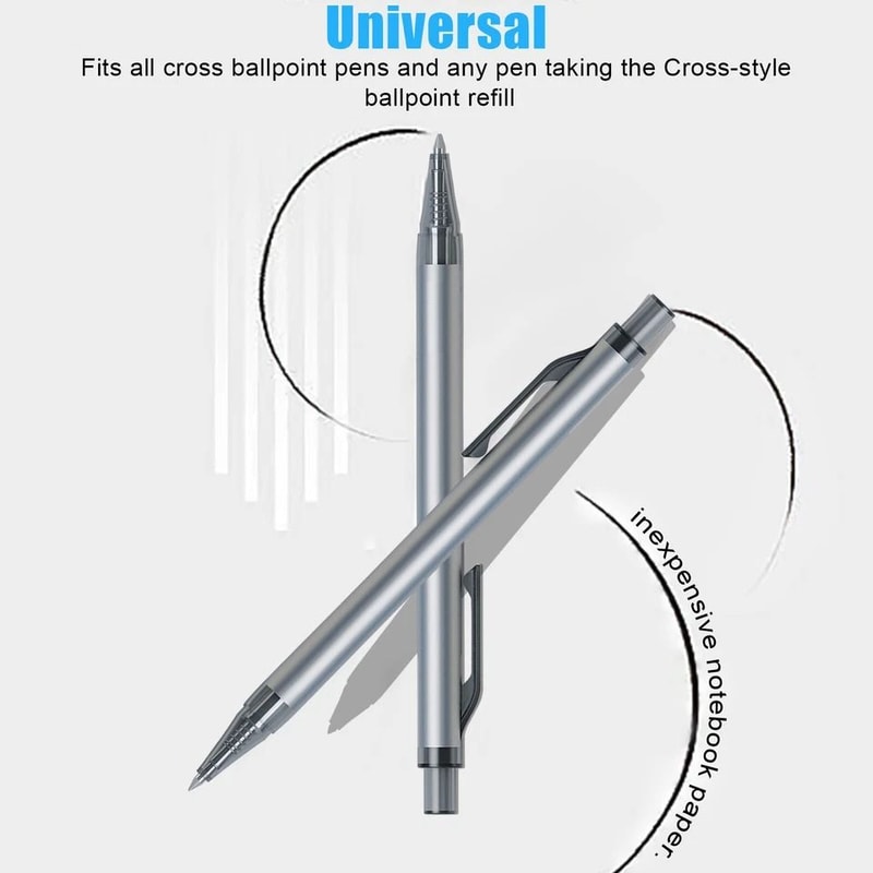 Cross Style Ballpoint Pen Refills Smooth Flow Ink Medium Point Black HighQuality Replacements For C 1