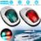 Red Green LED Boat Navigation Lights Waterproof Marine Bow Lamp For Pontoon Speed Boats 8