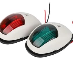 red & green led boat navigation lights waterproof marine bow lamp for pontoon & speed boats
