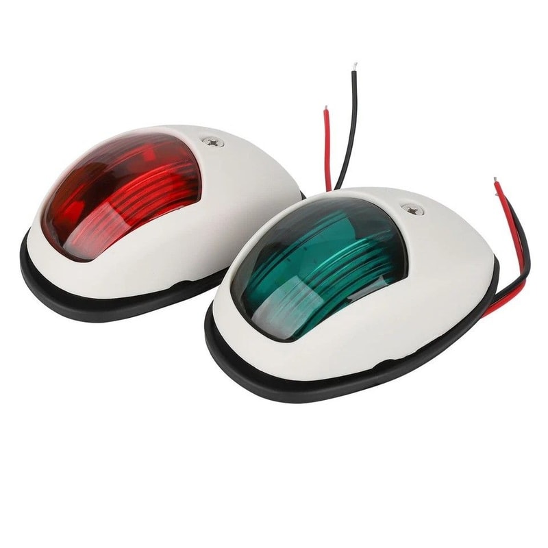 Red Green LED Boat Navigation Lights Waterproof Marine Bow Lamp For Pontoon Speed Boats 0