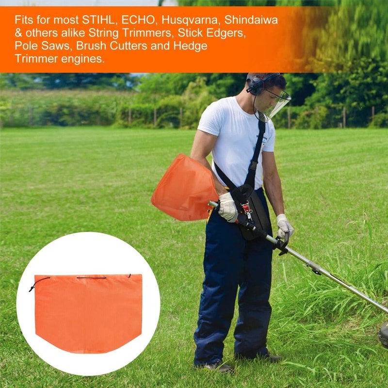 Waterproof Dustproof Trimmer Guard Covers For Weedeater Engines Durable Polyester Engine Protection 2