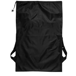 durable laundry backpack with heavy duty drawstring & adjustable shoulder strap large capacity storage for travel