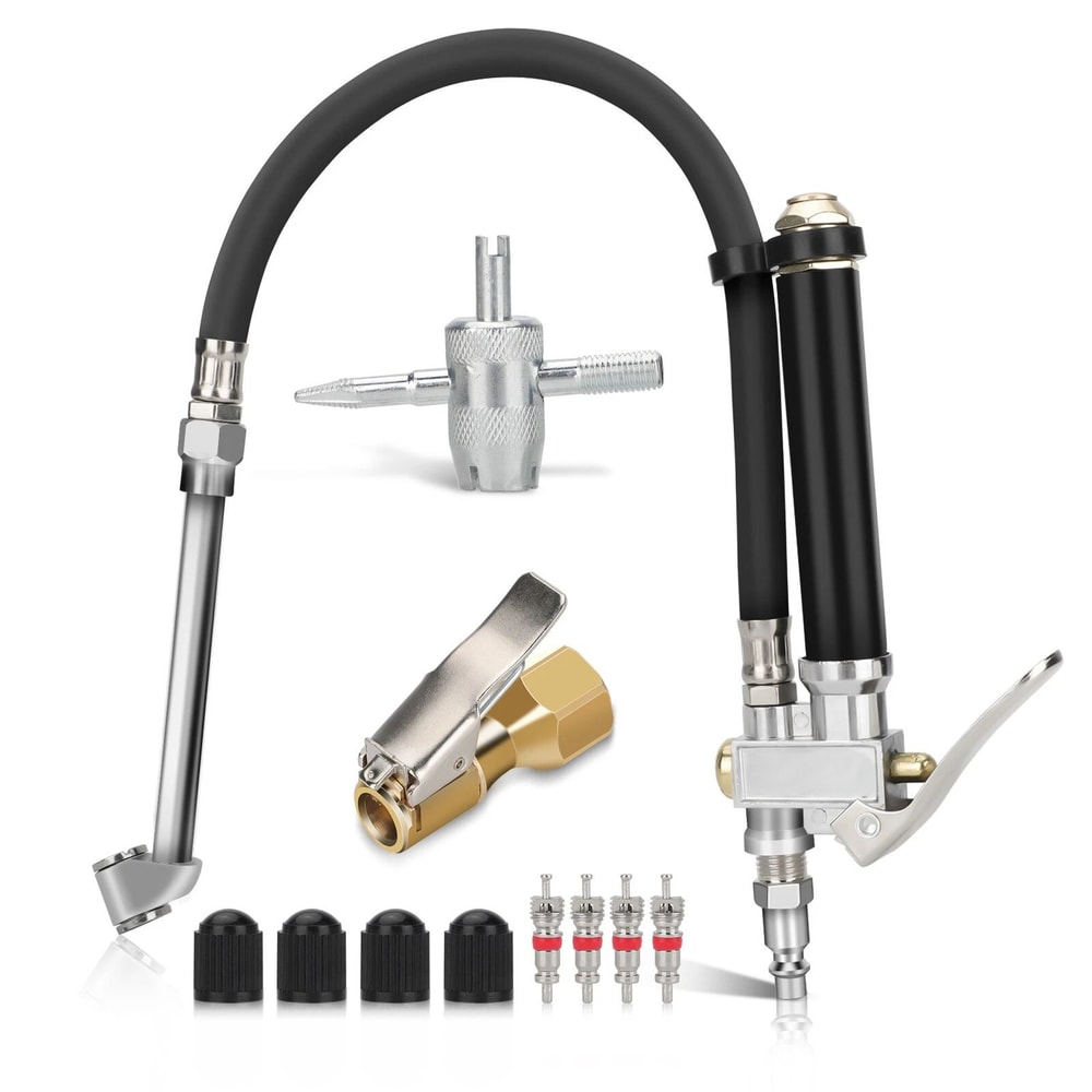 Dual Head Chuck Tire Inflator With Pressure Gauge Precision Measurement For Cars Trucks SUVs 7