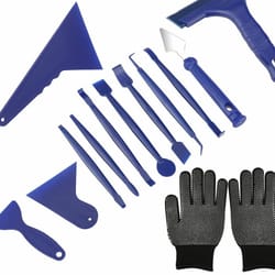 car window tinting tool kit vinyl wrap, squeegee, scraper, gloves, and more
