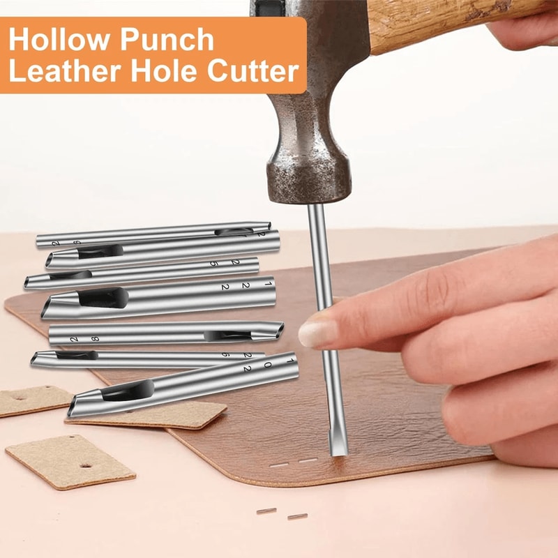 Heavy Duty Leather Punch Set For Belts Wallets DIY Projects 5