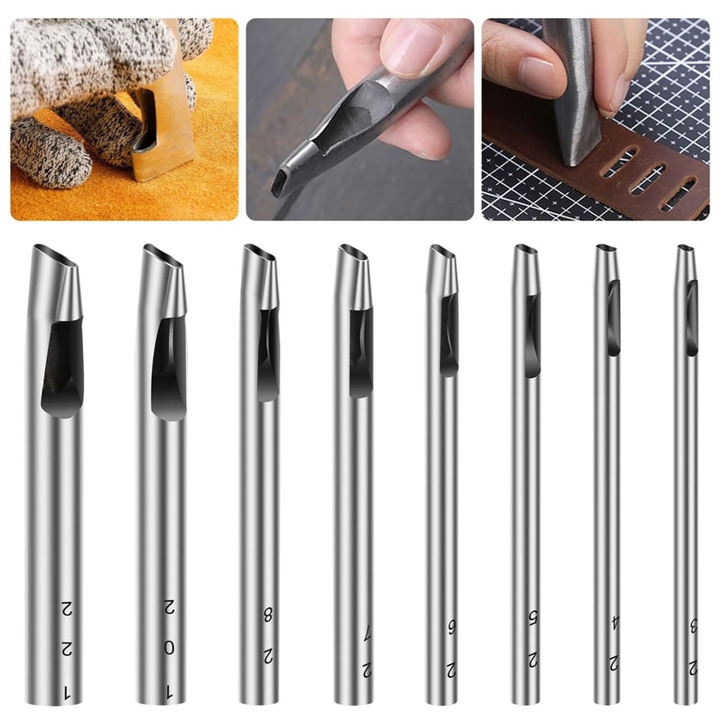 Heavy Duty Leather Punch Set For Belts Wallets DIY Projects 6