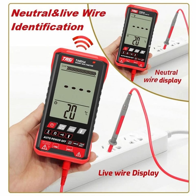 Digital Multimeter Voltage Tester With AC DC Voltmeter And Ohmmeter LCD Display Flashlight 3