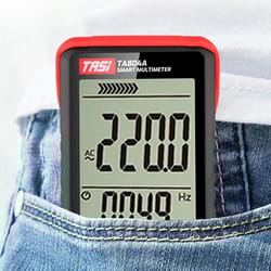 digital multimeter voltage tester with ac dc voltmeter and ohmmeter lcd display & flashlight