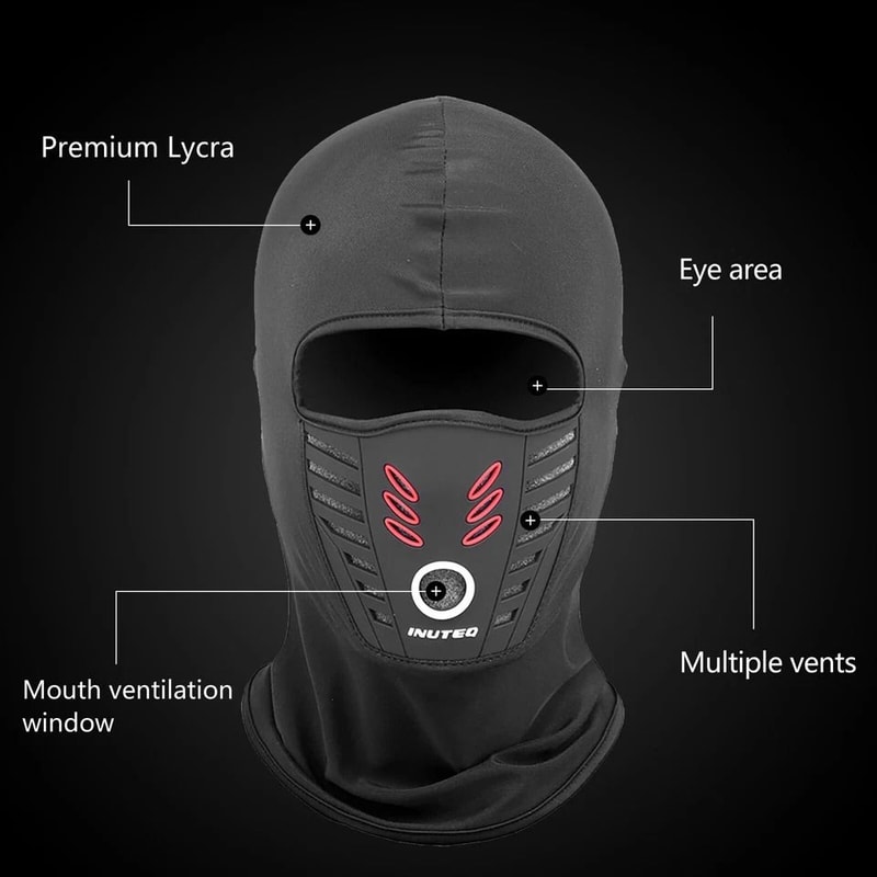 Outdoor Full Face Mask For Windproof Protection Summer Fleece Ski Bicycle Ninja Hood 5