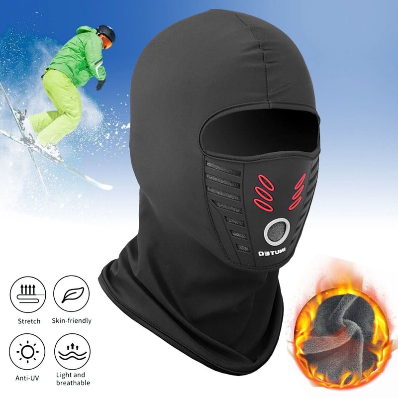 Outdoor Full Face Mask For Windproof Protection Summer Fleece Ski Bicycle Ninja Hood 8