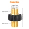 Brass Pressure Washer Connector Quick Connect Fitting Hose Adapter 3