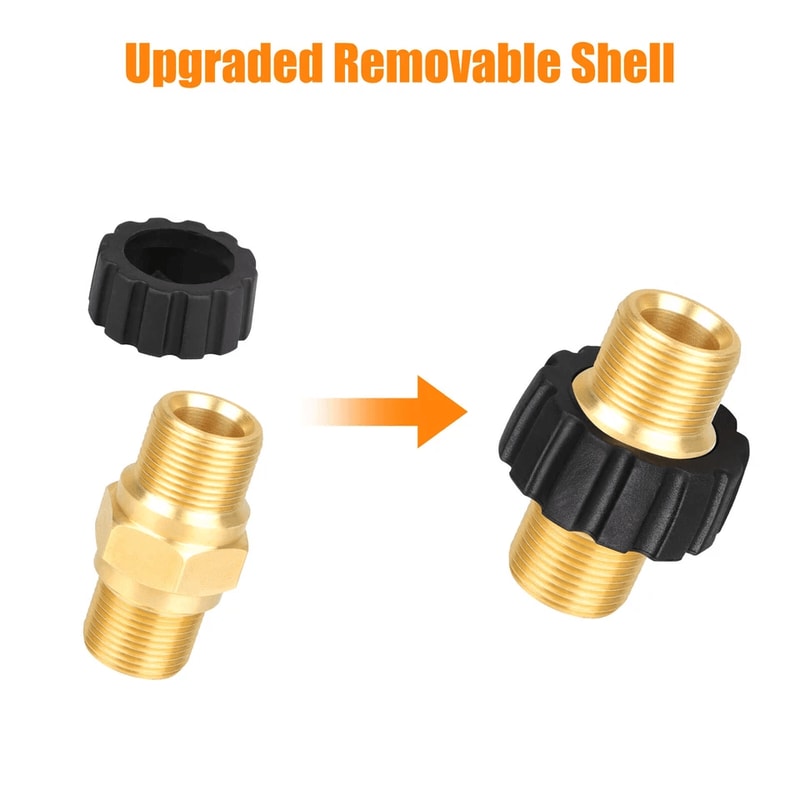 Brass Pressure Washer Connector Quick Connect Fitting Hose Adapter 4