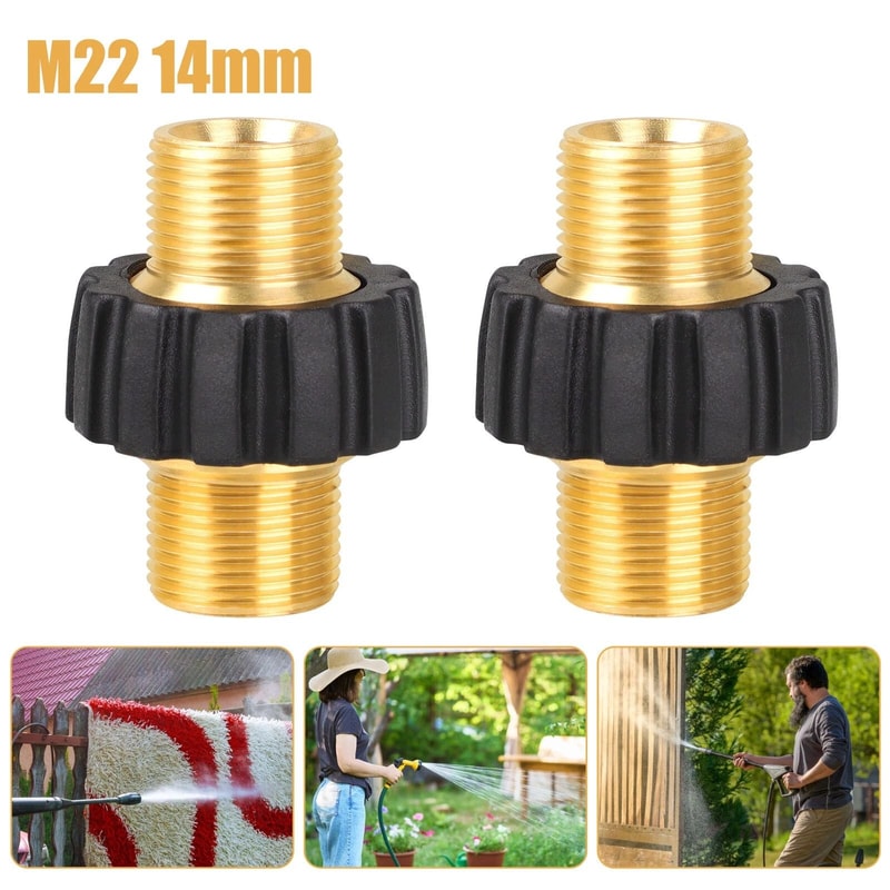 Brass Pressure Washer Connector Quick Connect Fitting Hose Adapter 6