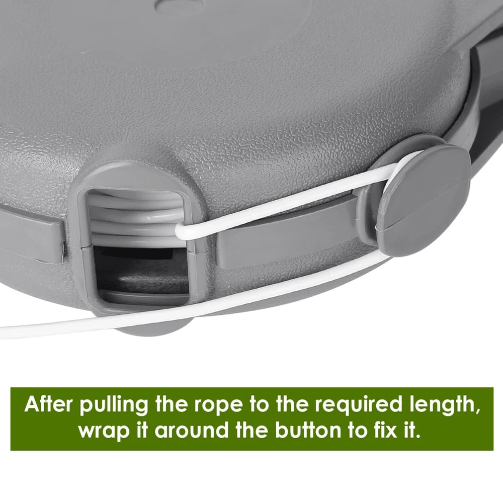 Retractable Clothesline Outdoor Dryer Easy Mount Clothes Washing Line Hanging Rope 8