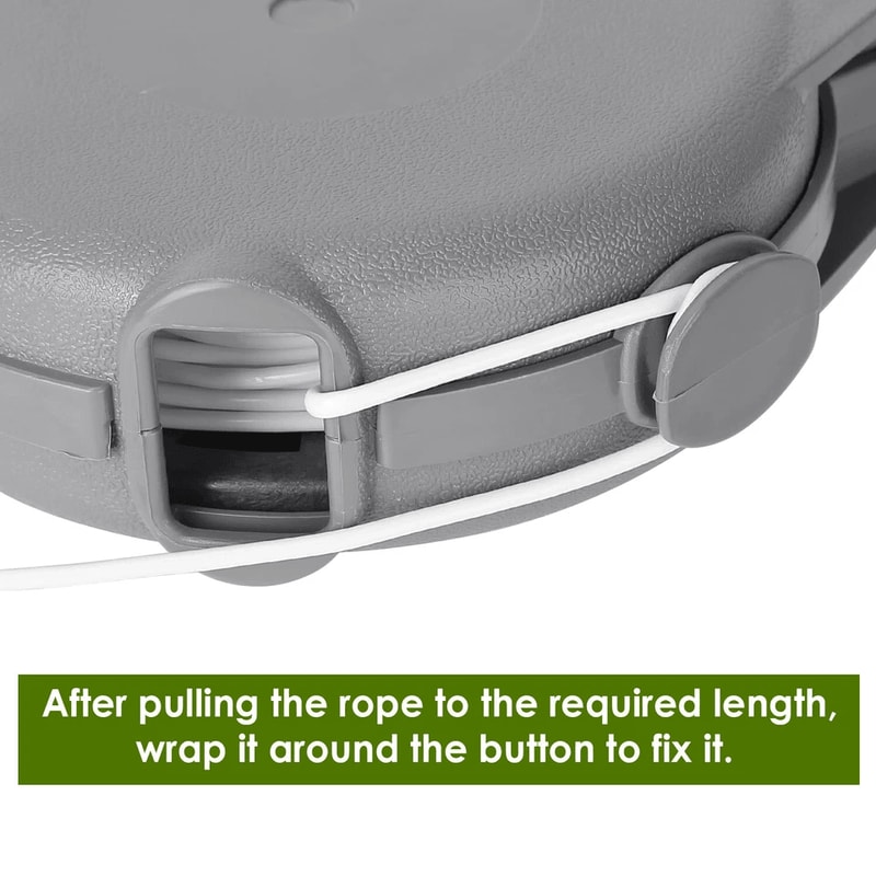 Retractable Clothesline Outdoor Dryer Easy Mount Clothes Washing Line Hanging Rope 8