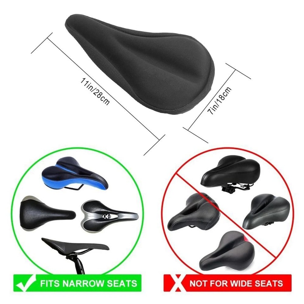 Soft Saddle Pad Cushion Gel Silicone Seat Cover For Mountain Bike Ultimate Comfort 1