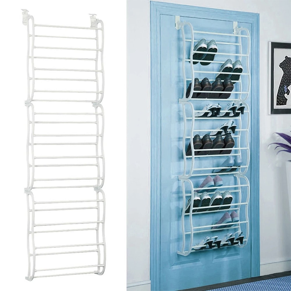 Over The Door Shoe Rack For Wall Hanging Closet Organizer For SpaceSaving Storage 8