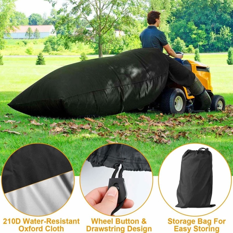Lawn Tractor Leaf Bag Universal Collection System For Riding Mower 54 Cubic Feet Grass Catcher Bag 6