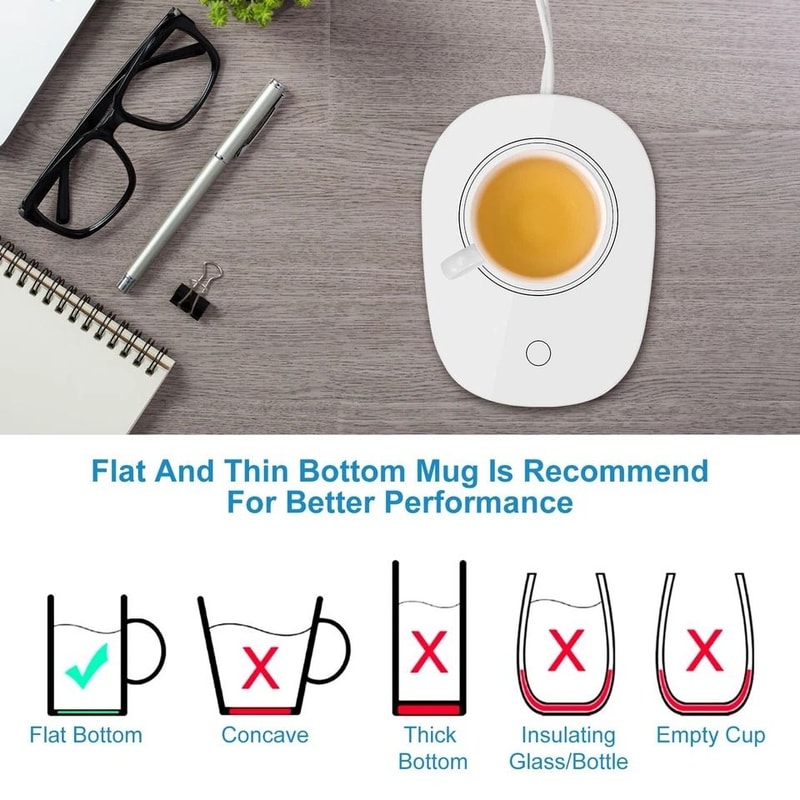 Auto Shut Off Cup Mug Warmer Efficient Coffee Tea And Milk Heater Pad For Home Office 1