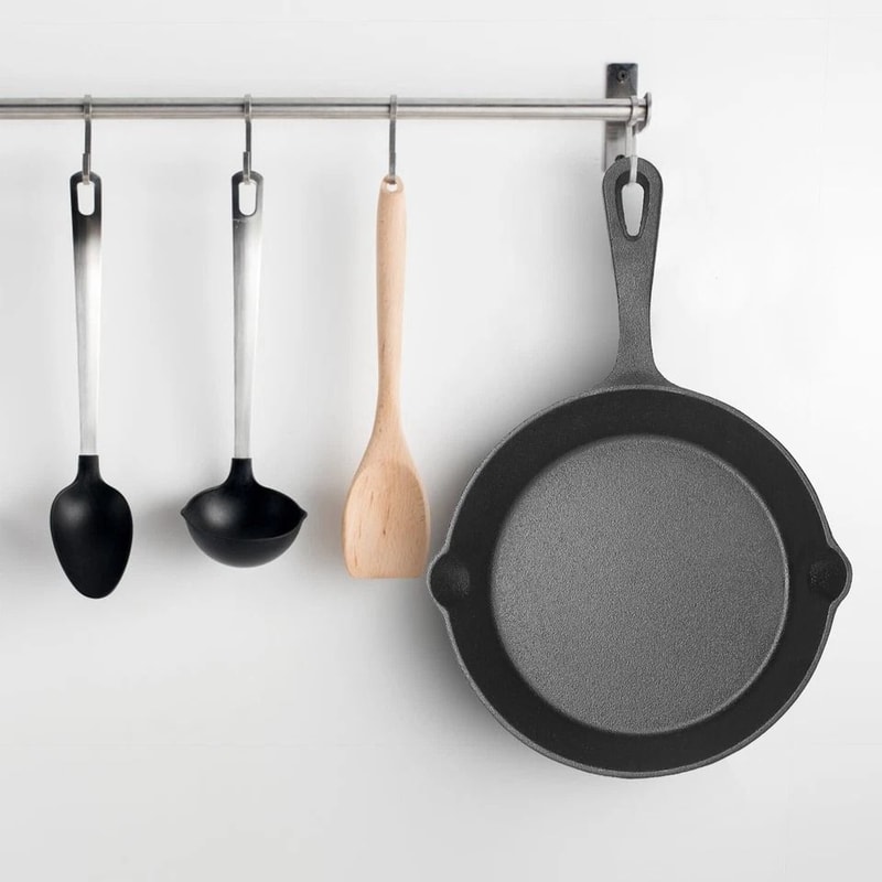 Cast Iron Skillet Set PreSeasoned NonStick Frying Pans 5