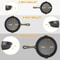 Cast Iron Skillet Set PreSeasoned NonStick Frying Pans 6