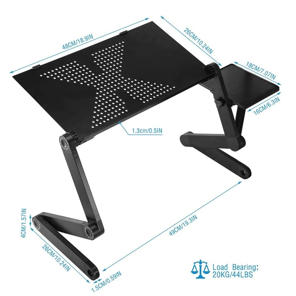 Adjustable Laptop Table Stand For Sofa Bed And Desk Foldable PC Notebook Tray With Heat Dissipation 4