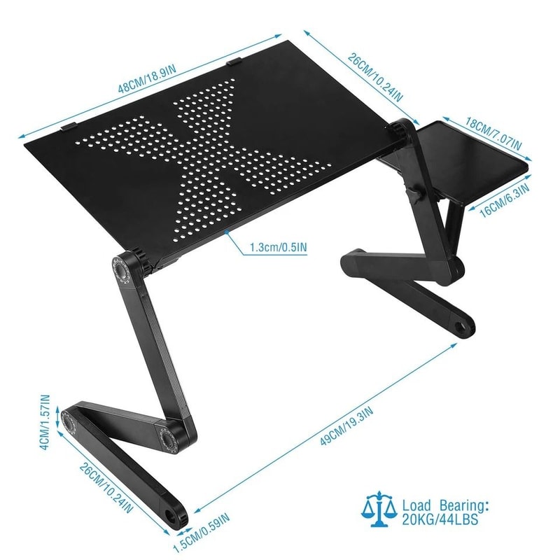 Adjustable Laptop Table Stand For Sofa Bed And Desk Foldable PC Notebook Tray With Heat Dissipation 4