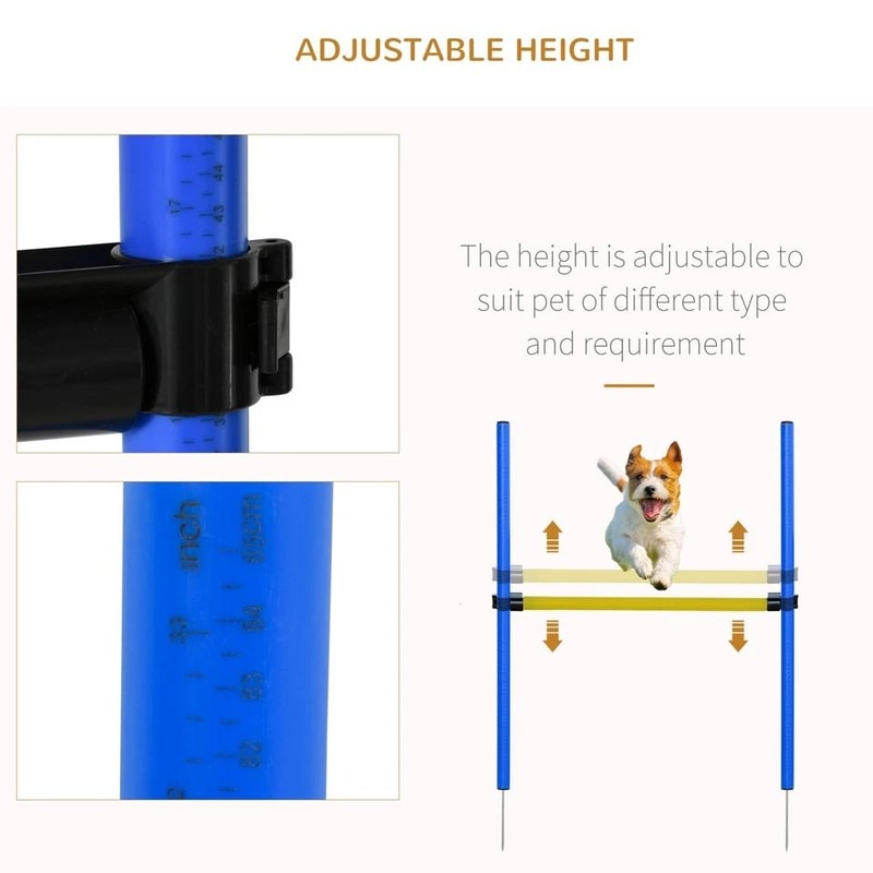 Backyard Dog Agility Training Kit With Jumps Tunnel Obstacle Course For Dogs 5