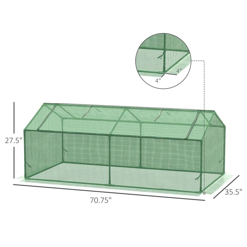 Portable Greenhouse With Windows Compact Outdoor Mini Greenhouse For Plants Vegetables Flowers 1