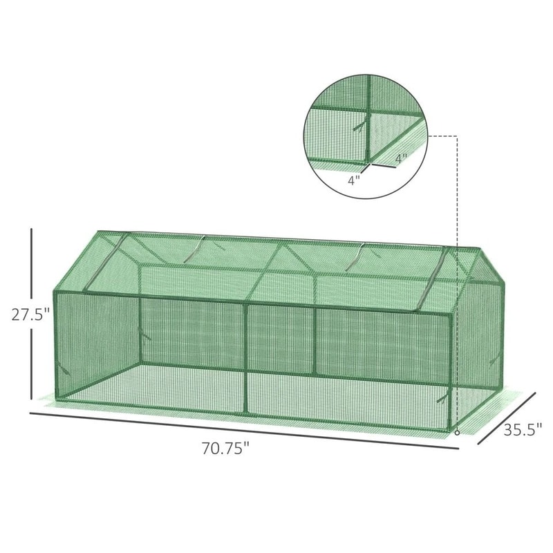 Portable Greenhouse With Windows Compact Outdoor Mini Greenhouse For Plants Vegetables Flowers 1