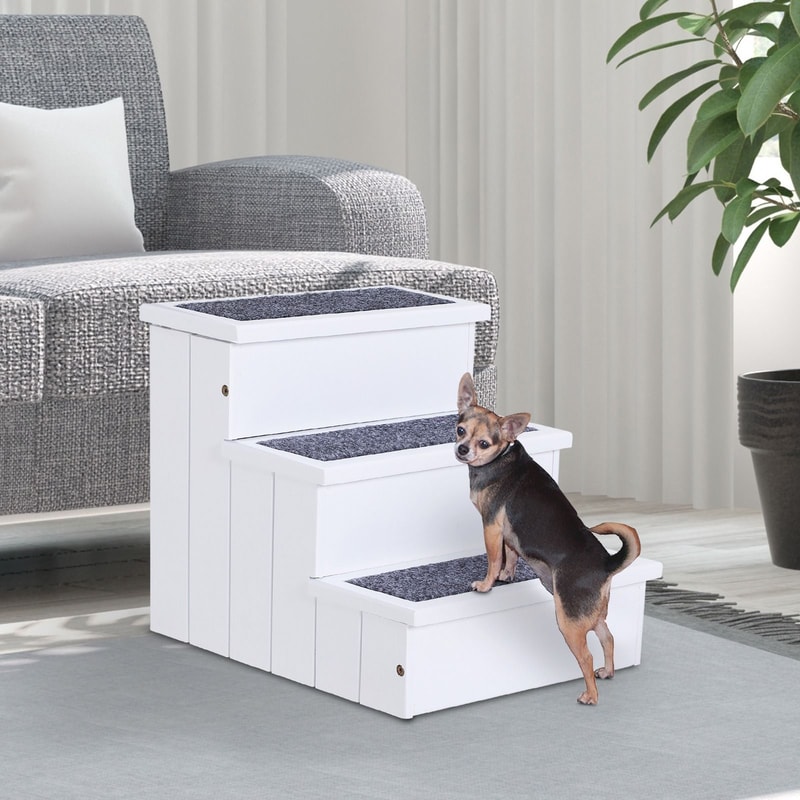 Carpet Non-Slip Pet Stairs Ramp for Cats & Small Dogs Durable & Safe for Mobility Assistance