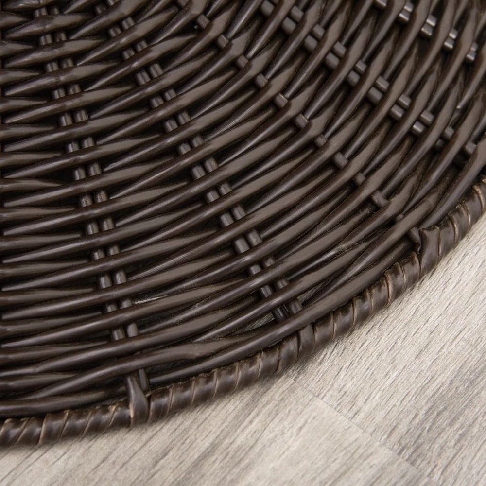 Rattan Wicker Elevated Cat House With Cushion Cozy Kitty Scratch House For Indoor Cats 8