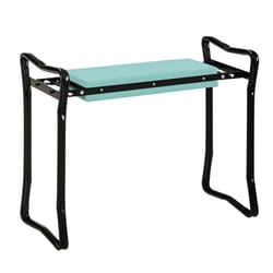 folding garden kneeler & seat comfortable kneeling pad with cushion, ergonomic design for gardening and kneeling relief