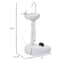 Portable Camping Sink With Soap Dispenser Towel Holder Convenient Hand Wash Station On Wheels 1