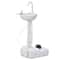 Portable Camping Sink With Soap Dispenser Towel Holder Convenient Hand Wash Station On Wheels 3
