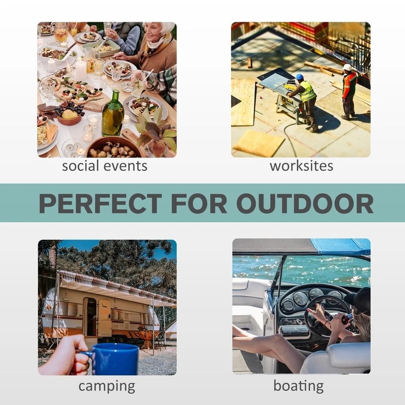 Portable Camping Sink With Soap Dispenser Towel Holder Convenient Hand Wash Station On Wheels 7