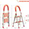 Portable Step Aluminum Ladder Lightweight Folding Step Stool With AntiSlip Features 5
