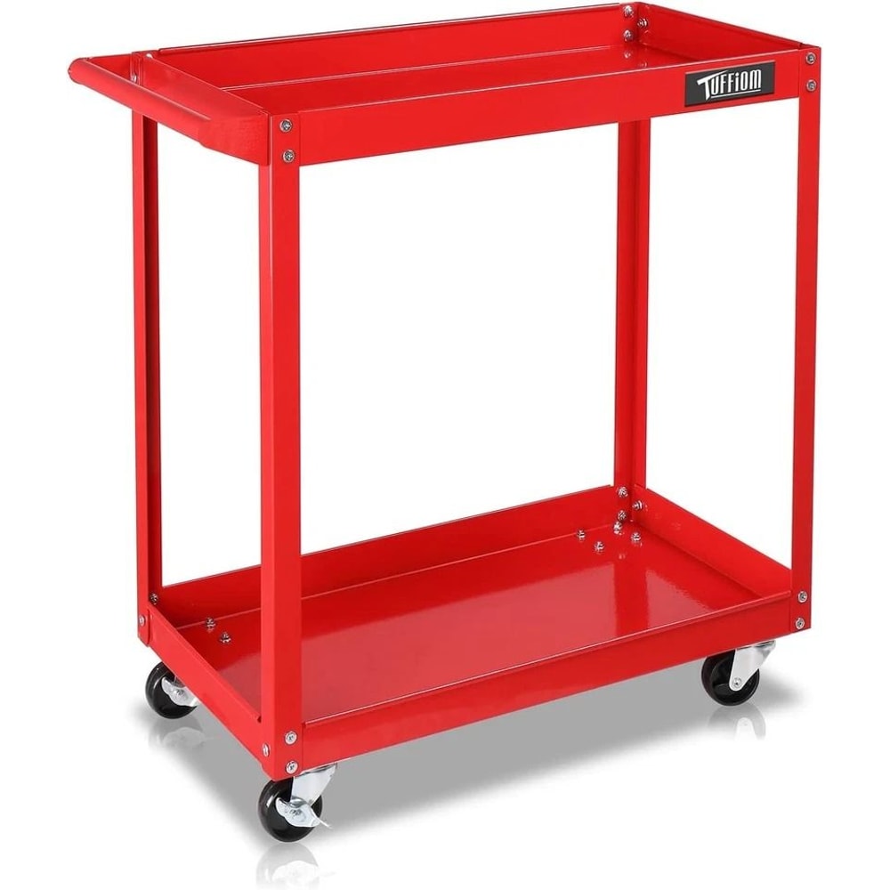 HeavyDuty Shelf Tool Cart Rolling Storage Organizer For Garage Mechanic Use Red 1