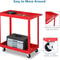 HeavyDuty Shelf Tool Cart Rolling Storage Organizer For Garage Mechanic Use Red 4