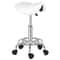 Height Adjustable Rolling Saddle Stool Swivel For Massage Spa 0