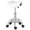 Height Adjustable Rolling Saddle Stool Swivel For Massage Spa 0
