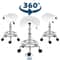 Height Adjustable Rolling Saddle Stool Swivel For Massage Spa 4