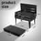 Portable BBQ Grill Set Foldable Charcoal Stove For Camping Garden With Carry Case 5