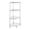 Corner Storage Rack Adjustable Wire Shelf For Kitchen Bathroom Garage 0