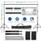 Adjustable Backdrop Support Stand Kit Photography Crossbar
