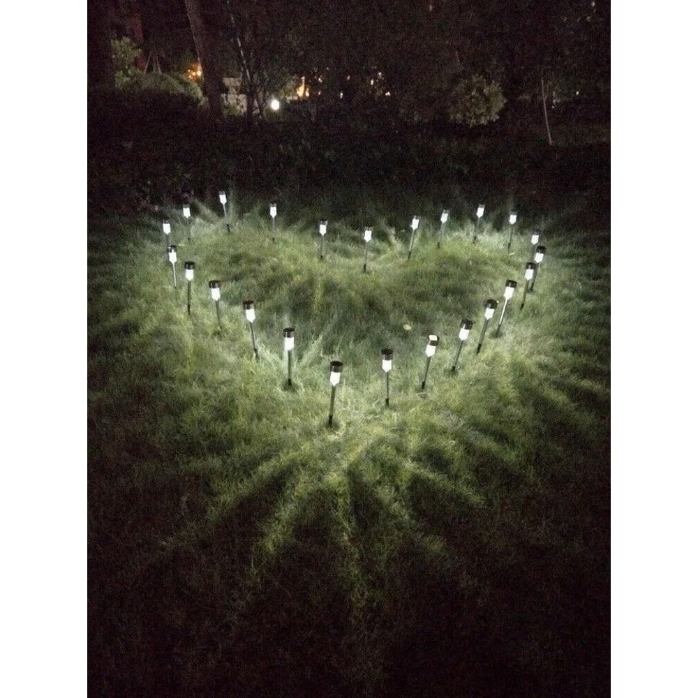 Stainless Steel Solar LED Garden Pathway Lights EcoFriendly Outdoor Lighting For Walkway Landscape 3