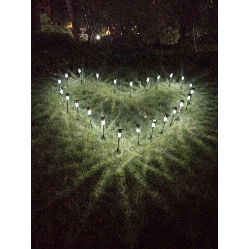 Stainless Steel Solar LED Garden Pathway Lights EcoFriendly Outdoor Lighting For Walkway Landscape 3